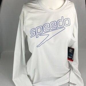 Speedo - UPF 50+ women’s rash guard. SZ: Medium. NWT